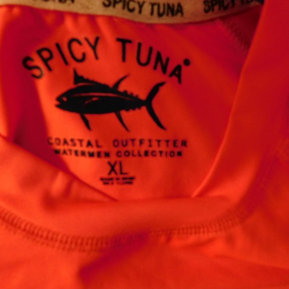 Spicy Tuna Coastal Collection Rash Guard Shirt SPF 50 XL NEW - Picture 3 of 7